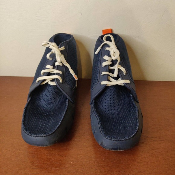 Swims Women's Water Shoes Navy Blue Lace-up Sneakers Size 7. - Picture 2 of 7